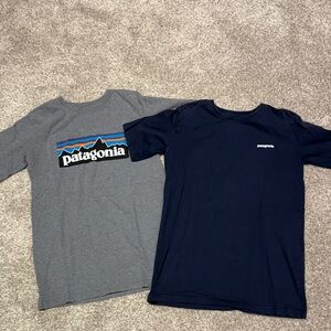 Patagonia Kids' Gray and Navy T-Shirts